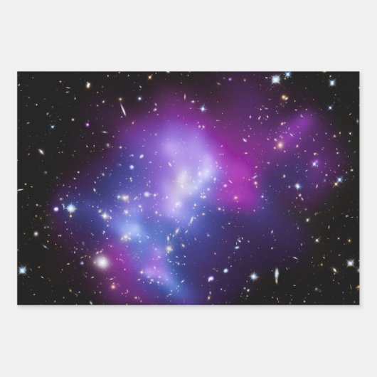 Purple Celestial Photo Galaxy Cluster MACS J0717 Inpakpapier Vel (Voorkant)