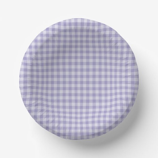 Purple Checkerboard Pattern Papieren Kommen (Voorkant)