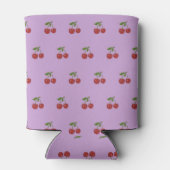 Purple Cherry Pattern Fresh Fruit Modern Party Blikjeskoeler (Achterkant)