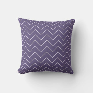 Purple Chevron Baby Girl Nursery Throw Pillow Kussen