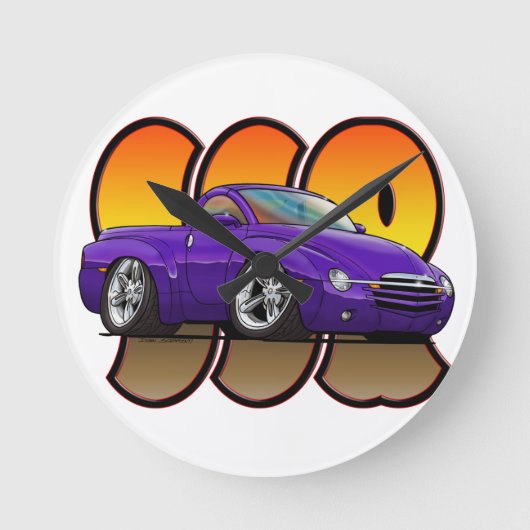 Purple Chevy SSR Ronde Klok (Voorkant)