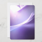 Purple Christmas Ball Holiday Party Invitation Kaart (Achterkant)