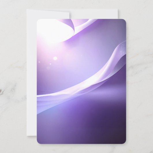 Purple Christmas Ball Holiday Party Invitation Kaart (Achterkant)