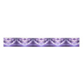 Purple Christmas Ball Holiday Satin Ribbon Satijnen Lint (Voorkant)