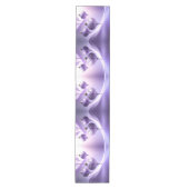 Purple Christmas Ball Holiday Table Runner Medium Tafelloper (Voorkant)