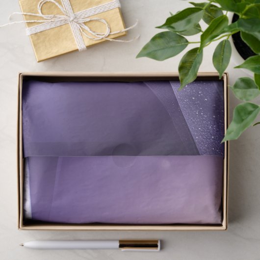 Purple Christmas Ball Holiday Tissue Paper Tissuepapier (Geschenk)