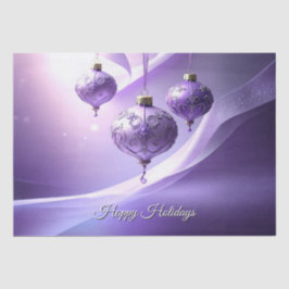 Purple Christmas Ball Holiday Tissue Paper Tissuepapier