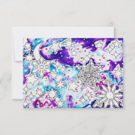 Purple Christmas Kaart