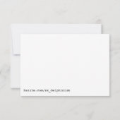 Purple Christmas Kaart (Achterkant)