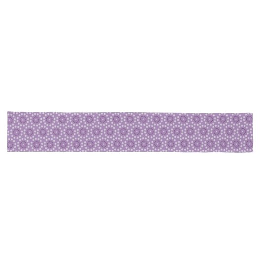 Purple Circles Pattern Table Runner Lange Tafelloper (Horizontaal)