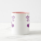 Purple Claddagh Ring Coffee Mug Tweekleurige Koffiemok (Center)