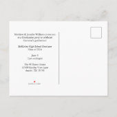 Purple Class of 2026 Graduate Photo Graduation Aankondigingskaart (Achterkant)