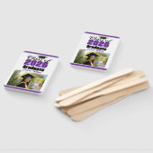 Purple Class of 2026 Photo Custom Graduation Photo Handwaaier (Niet-gemonteerd)