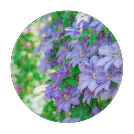 Purple Clematis flower カッティングボード Snijplank