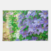 Purple Clematis flower ランチョンマット Theedoek (Horizontaal)