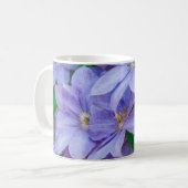 Purple Clematis flower Koffiemok (Voorkant links)