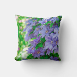 Purple Clematis flower Kussen