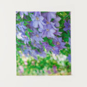 Purple Clematis flower Wandkleed (Voorkant)