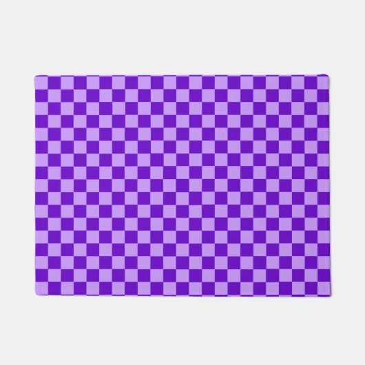 Purple Combination Checkerboard by Shirley Taylor Deurmat (Voorkant)