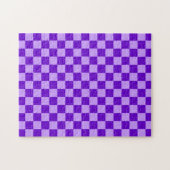 Purple Combination Checkerboard by Shirley Taylor Legpuzzel (Horizontaal)