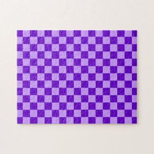 Purple Combination Checkerboard by Shirley Taylor Legpuzzel