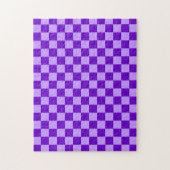 Purple Combination Checkerboard by Shirley Taylor Legpuzzel (Verticaal)