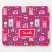 Purple Coquette aesthetic girly whimsical pattern Muismat (Voorkant)