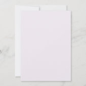 Purple Coquette Bow Baptism Invitation Kaart (Achterkant)