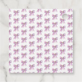 Purple Coquette Bow Birthday Bedankjes Labels (Achterkant)
