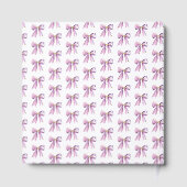 Purple Coquette Bow Birthday Party Guest Book Gastenboek (Achterkant)