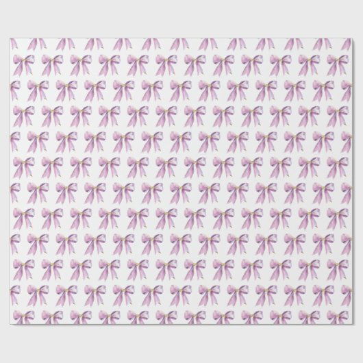 Purple Coquette Bow Cadeaupapier (Vlak)