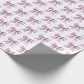 Purple Coquette Bow Cadeaupapier (Hoek)