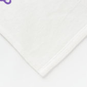 Purple Coquette Bow Cheer Game Day Doodle Touchdow Fleece Deken (Hoek)