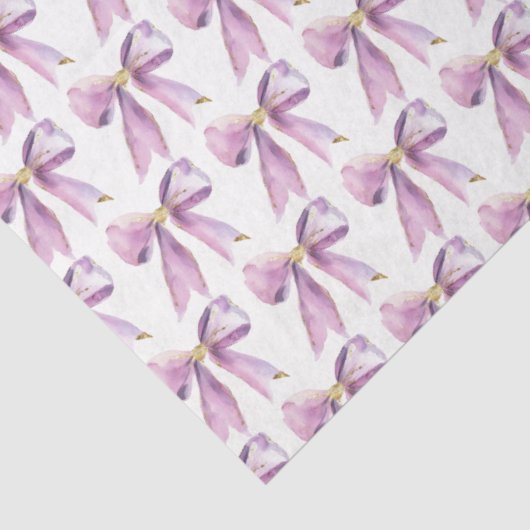 Purple Coquette Bow Tissuepapier (Detail)