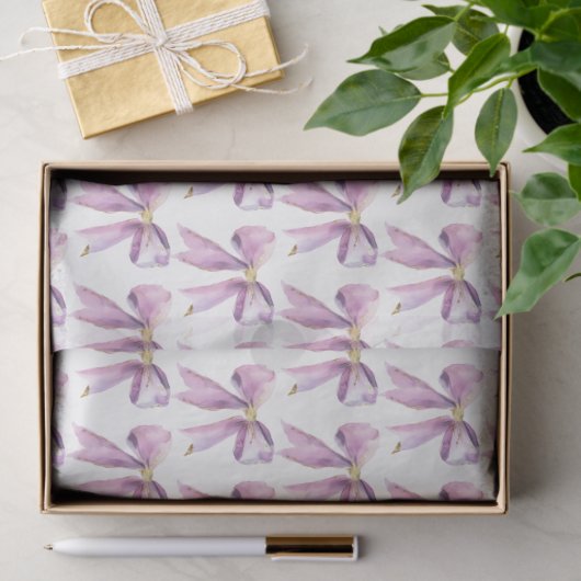 Purple Coquette Bow Tissuepapier (Geschenk)