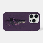 Purple Cosmic Obelisk Occult Dark Art iPhone Hoesje (Achterkant horizontaal)