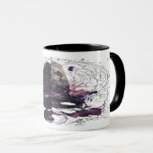 Purple Cosmic Obelisk Occult Dark Art Mug Mok (Voorkant rechts)