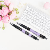 Purple Crayon Wrap Monogram Name Pen