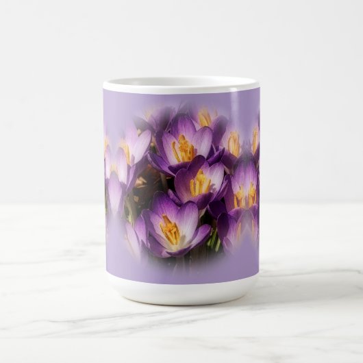 Purple Crocus Coffee Mug Koffiemok (Center)