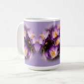 Purple Crocus Coffee Mug Koffiemok (Voorkant links)
