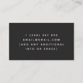 Purple Crystal Gemstone Jewelry Visitekaartje (Achterkant)