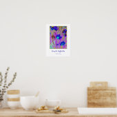 'Purple Daffodils' Poster (Keuken)