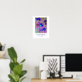 'Purple Daffodils' Poster (Thuiskantoor)