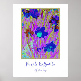 'Purple Daffodils' Poster
