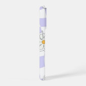 Purple Daisy Checkered Phone Case iPhone Hoesje (Rechterkant)