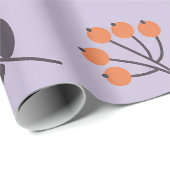 Purple Daisy Floral Pattern - Seamless Botanical  Cadeaupapier (Rol Hoek)