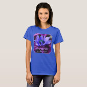Purple Daisy Passion Quote Inspirational  T-shirt (Voorkant volledig)