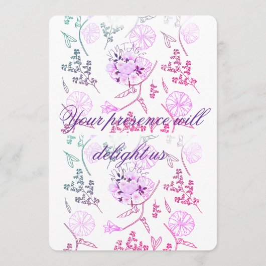 Purple date kaart (Achterkant)