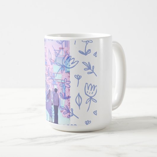 Purple date koffiemok (Voorkant rechts)