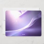 Purple Decorative Christmas Ball Holiday Card Feestdagenkaart (Achterkant)